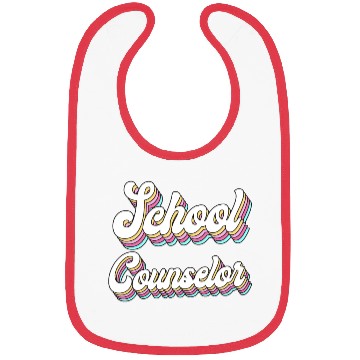 Discover School Counselor Retro 80s 90s Bibs