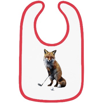 Discover Fox Playing Golf Bibs