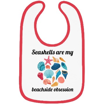 Discover Seashells Collector Beachcomber Sea Shell Ocean Bibs