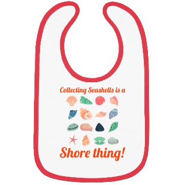 Discover Seashells Collector Beachcomber Sea Shell Ocean Bibs