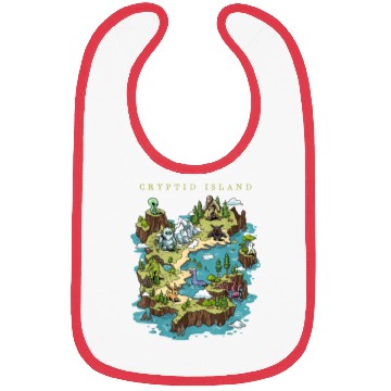 Discover Cryptid Bigfoot Loch Ness Monster Mothman Jersey Bibs