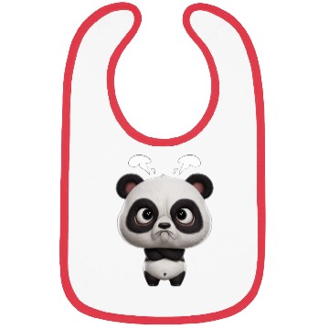 Discover Cute Panda - Kawaii Angry Bibs