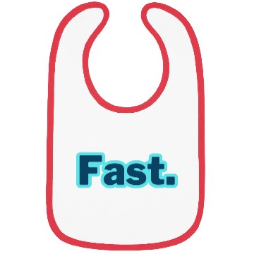Discover Fast. word typography Bibs