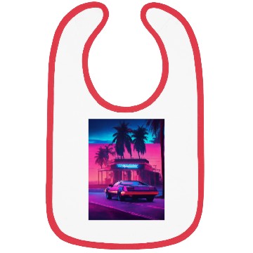 Discover Retro Synthwave Night Drive Bibs