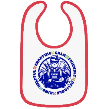 Discover Support Squad - Empathic, Calm, Reliable Bibs