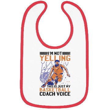 Discover This Is Just My Basketball Coach Voice 2 Bibs