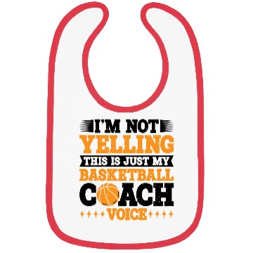 Discover This Is Just My Basketball Coach Voice 3 Bibs