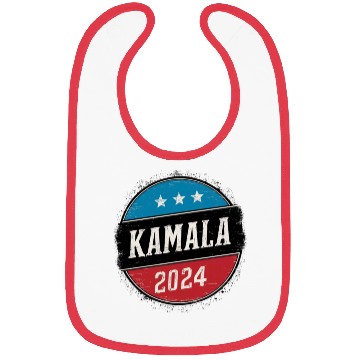 Discover Kamala Harris 2024 Retro Button Election Bibs