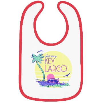 Discover Sail Away Yacht Rock Key Largo Boating Bibs