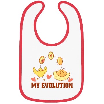 Discover Chick Evolution Farm Design for Chicken Farmer Bibs