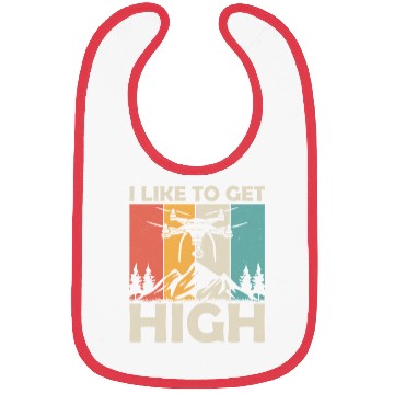 Discover I Like To Get High RC Flight Drone Pilot Bibs
