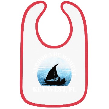 Discover Florida ANCHOR THE MOMENT KEY-WEST, FL Vintage Bibs