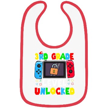 Discover 3rd Grade Level Unlocked Back to School First Day Bibs