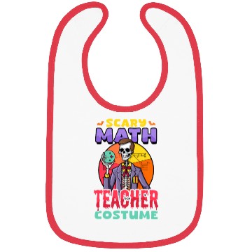 Discover Halloween Math Teacher Scary Math Teacher Costume Bibs