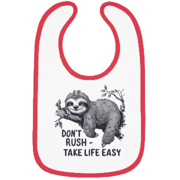 Discover Relaxing Sloth - Take Life Easy Bibs