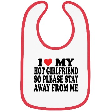 Discover I Love My Boyfriend Bibs | Cute Romantic Bibs