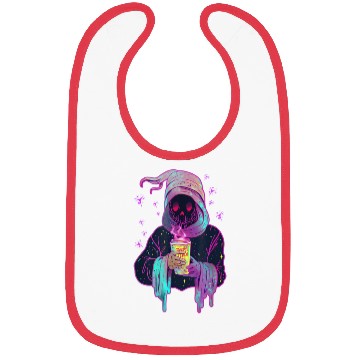 Discover Funny Little Ghost Drinking Just Waiting for Hallo Bibs