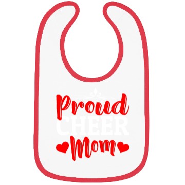 Discover Proud Cheer Mom Cheerleading Mommy Mother's Day Bibs
