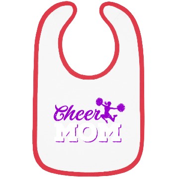 Discover Cheer Mom Funny Cheerleading Mommy Mother's Day Bibs