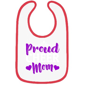 Discover Proud Cheer Mom Cheerleading Mommy Mother's Day Bibs