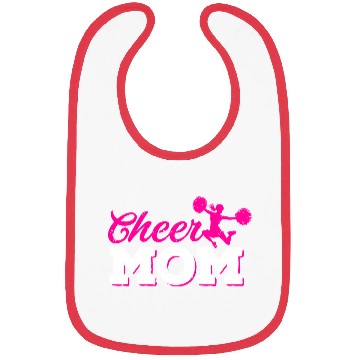 Discover Cheer Mom Funny Cheerleading Mommy Mother's Day Bibs