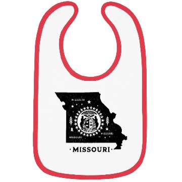 Discover Missouri Vintage State Map Bibs