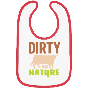 Discover Highland Cow Dirty By Nature Bibs