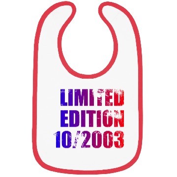 Discover 21st birthday Limited Edition 10/2003 Bibs
