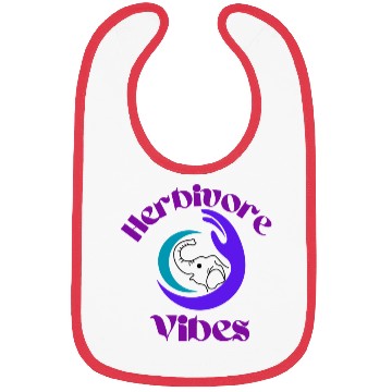 Discover Elephant Held in Hands Bibs