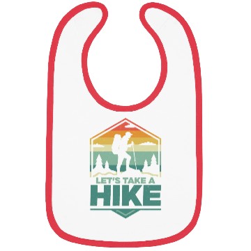 Discover Let's Take A Hike Hiking Hiker Bibs