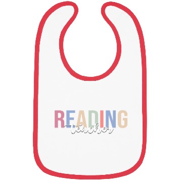 Discover Reading Teacher Book Reading Read Bibs