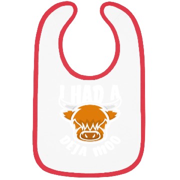 Discover Highland Cow Deja Moo Funny Saying Bibs