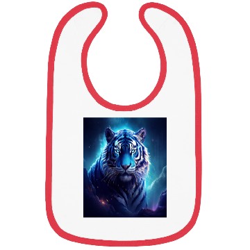 Discover Blue Fantasy Tiger Bibs