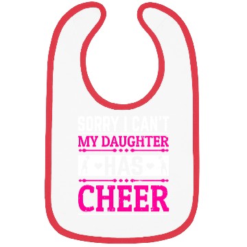 Discover My Daughter Cheer Mom Cheerleading Mother's Day Bibs