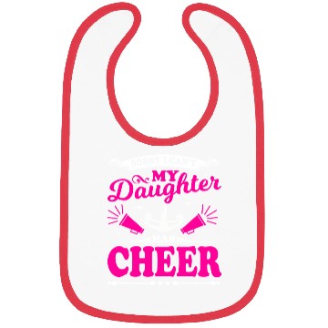 Discover My Daughter Cheer Mom Cheerleading Mother's Day Bibs