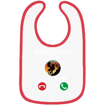 Discover MOTOCROSS PHONE CALLING INTERFACE FUNNY DESIGN Bibs