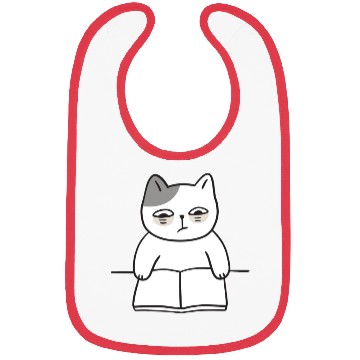 Discover Cuties - Cat Reading Book Bibs