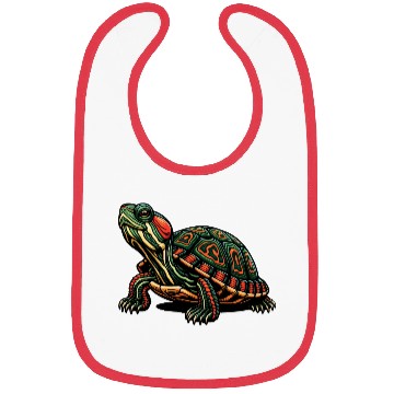 Discover Colorful Turtle Animals Lover Funny Design Bibs