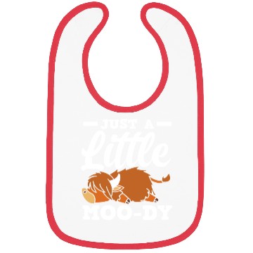 Discover Just A Little Moody Highland Cow Bibs