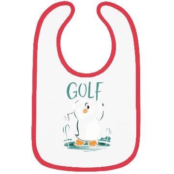 Discover Cute Penguin Golf Swing Fun Golfing Bibs