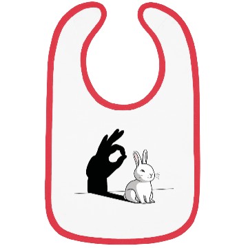 Discover Funny Rabbit Hand Shadow - Playful Shadow Puppet Bibs