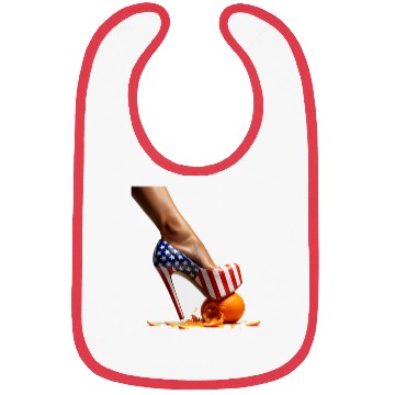 Discover Kamala Heels Stepping On Orange Bibs