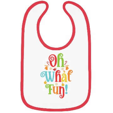 Discover Oh What Fun Christmas Bibs With Wreath And Tree