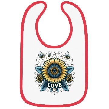 Discover Sunflower Love Bibs