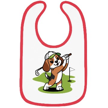 Discover beagle dog golf Bibs