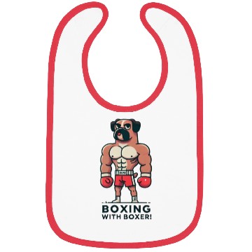 Discover Boxing with Boxer: Canine Power in the Ring Bibs