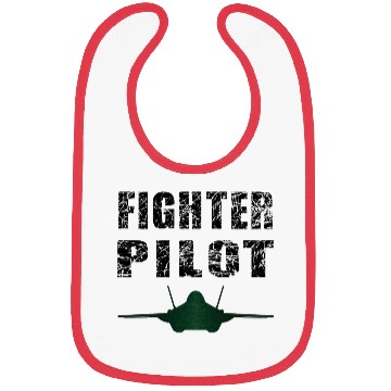 Discover Fighter Pilot Art Illustration Design Bibs
