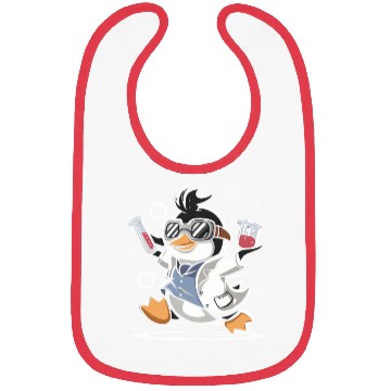 Discover Penguin Scientist Experiment Bubbles Fun Bibs