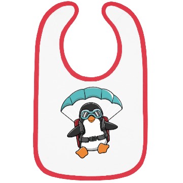 Discover Parachuting Penguin With Goggles Bibs