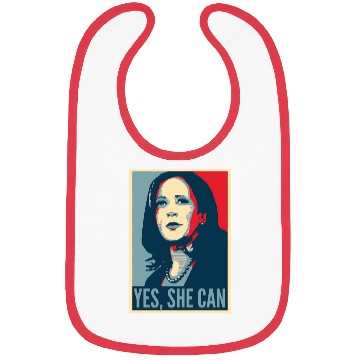 Discover Kamala Harris USA Election Yes SHE CAN Bibs